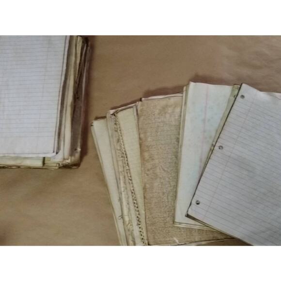 100 Coffee Dyed Notebook Papers, Hand Dyed Papers, Junk Journal Supply - Picture 1 of 4